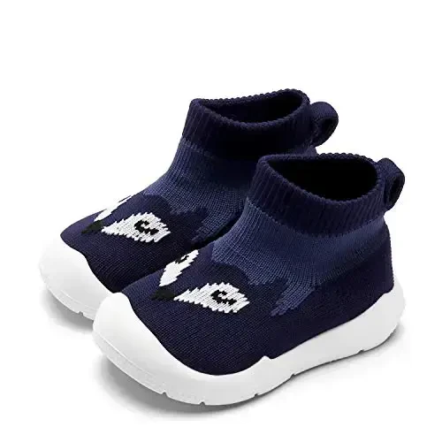 Engtoy Baby Shoes & Socks - Non-Slip Breathable Slippers with Soft Rubber Sole - Baby Boys & Girls Slip On Sneakers - 4