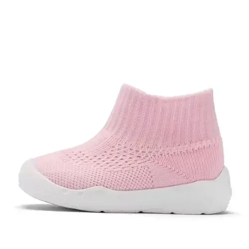 Engtoy Baby Shoes & Socks - Non-Slip Breathable Slippers with Soft Rubber Sole - Baby Boys & Girls Slip On Sneakers - 2