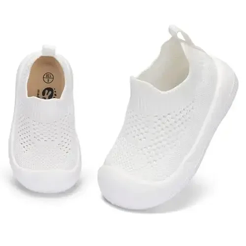 Engtoy Baby Shoes & Socks - Non-Slip Breathable Slippers with Soft Rubber Sole - Baby Boys & Girls Slip On Sneakers - 3