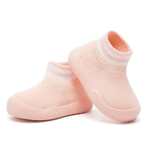 Engtoy Baby Shoes & Socks - Non-Slip Breathable Slippers with Soft Rubber Sole - Baby Boys & Girls Slip On Sneakers - 5