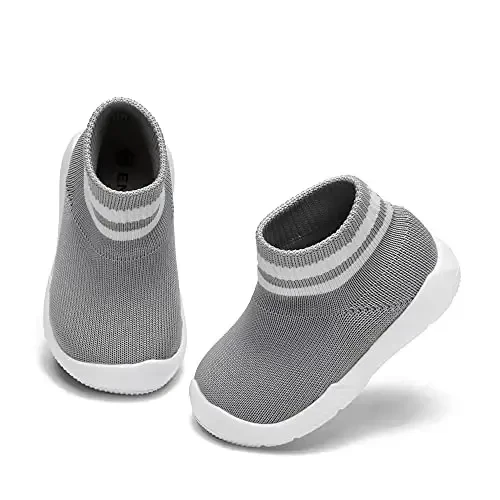Engtoy Baby Shoes & Socks - Non-Slip Breathable Slippers with Soft Rubber Sole - Baby Boys & Girls Slip On Sneakers - ENGTOY