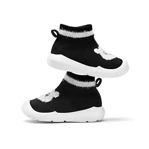 Engtoy Baby Shoes & Socks - Non-Slip Breathable Slippers with Soft Rubber Sole - Baby Boys & Girls Slip On Sneakers - 3