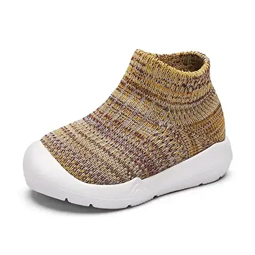 Engtoy Baby Shoes & Socks - Non-Slip Breathable Slippers with Soft Rubber Sole - Baby Boys & Girls Slip On Sneakers - 5