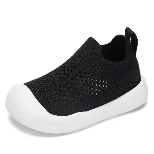 Engtoy Baby Shoes & Socks - Non-Slip Breathable Slippers with Soft Rubber Sole - Baby Boys & Girls Slip On Sneakers - 1