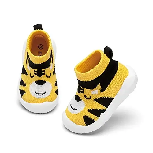 Engtoy Baby Shoes & Socks - Non-Slip Breathable Slippers with Soft Rubber Sole - Baby Boys & Girls Slip On Sneakers - 1