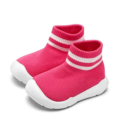 Engtoy Baby Shoes & Socks - Non-Slip Breathable Slippers with Soft Rubber Sole - Baby Boys & Girls Slip On Sneakers - 1