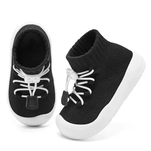 Engtoy Baby Shoes & Socks - Non-Slip Breathable Slippers with Soft Rubber Sole - Baby Boys & Girls Slip On Sneakers - ENGTOY (1)