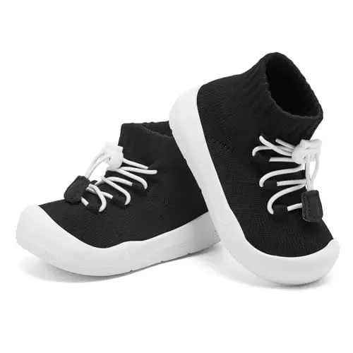 Engtoy Baby Shoes & Socks - Non-Slip Breathable Slippers with Soft Rubber Sole - Baby Boys & Girls Slip On Sneakers - 4