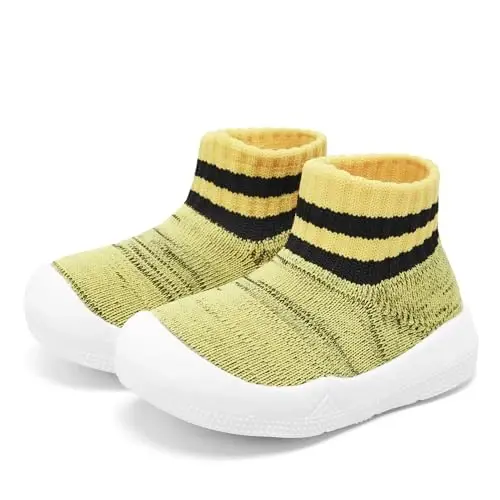 Engtoy Baby Shoes & Socks - Non-Slip Breathable Slippers with Soft Rubber Sole - Baby Boys & Girls Slip On Sneakers - ENGTOY (1)