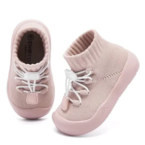 Engtoy Baby Shoes & Socks - Non-Slip Breathable Slippers with Soft Rubber Sole - Baby Boys & Girls Slip On Sneakers - Engtoy (1)