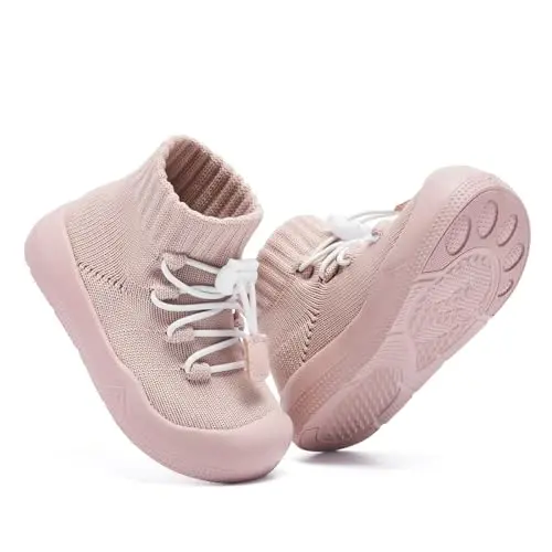 Engtoy Baby Shoes & Socks - Non-Slip Breathable Slippers with Soft Rubber Sole - Baby Boys & Girls Slip On Sneakers - 3