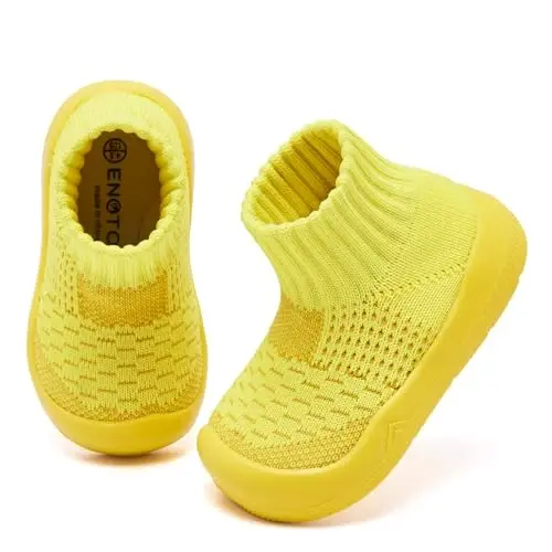 Engtoy Baby Shoes & Socks - Non-Slip Breathable Slippers with Soft Rubber Sole - Baby Boys & Girls Slip On Sneakers - Engtoy (1)