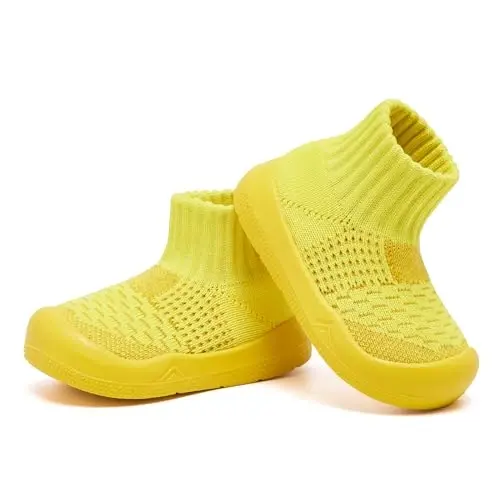 Engtoy Baby Shoes & Socks - Non-Slip Breathable Slippers with Soft Rubber Sole - Baby Boys & Girls Slip On Sneakers - 4