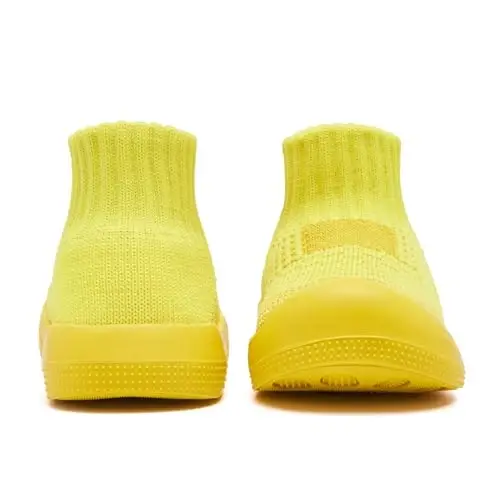 Engtoy Baby Shoes & Socks - Non-Slip Breathable Slippers with Soft Rubber Sole - Baby Boys & Girls Slip On Sneakers - 5