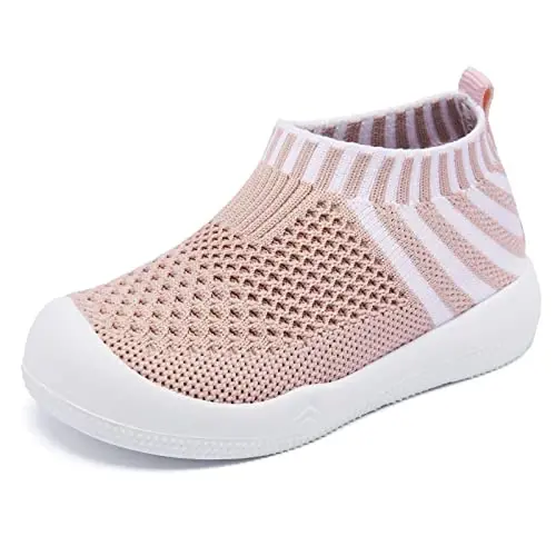 Engtoy Baby Shoes & Socks - Non-Slip Breathable Slippers with Soft Rubber Sole - Baby Boys & Girls Slip On Sneakers 