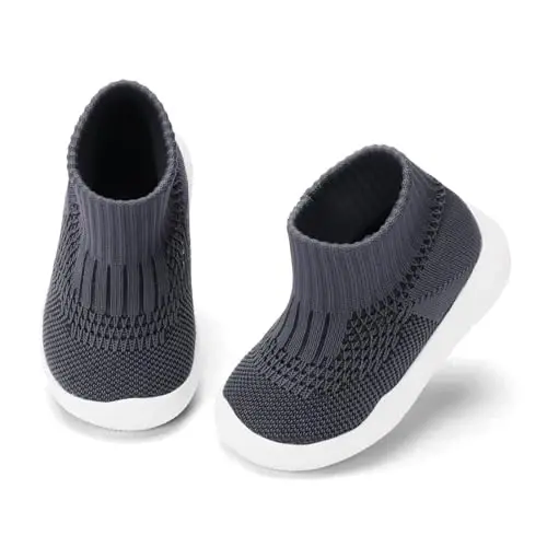 Engtoy Baby Shoes & Socks - Non-Slip Nafas oladigan poyabzal va paypoqlar Yumshoq kauchuk taglik bilan - O'g'il va qiz bolalar uchun krossovkalar - 3