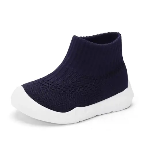 Engtoy Baby Shoes & Socks - Non-Slip Breathable Slippers with Soft Rubber Sole - Baby Boys & Girls Slip On Sneakers - 1