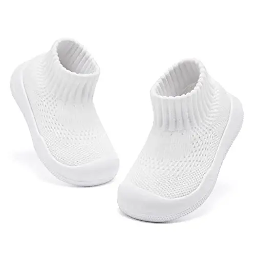 Engtoy Baby Shoes & Socks - Non-Slip Nafas oladigan poyabzal, yumshoq rezina taglikli - O'g'il va qiz bolalar uchun slip-on krossovkalar 