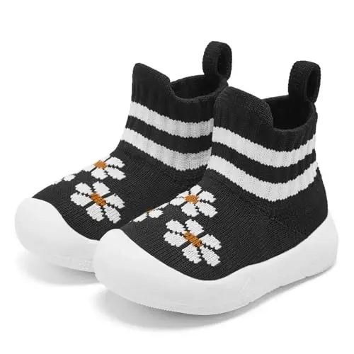 Engtoy Baby Shoes & Socks - Non-Slip nafas oladigan, yumshoq rezina taglikli terliklar - O'g'il va qiz bolalar uchun krossovkalar. - 3
