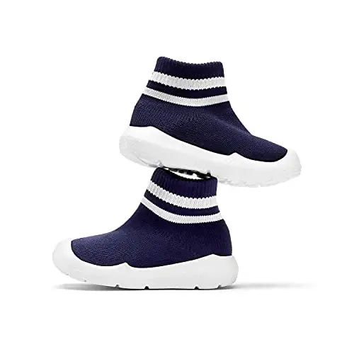 Engtoy Baby Shoes & Socks - Non-Slip Nafas oladigan, Yumshoq rezina taglikli terliklar - O'g'il va qiz bolalar uchun krossovkalar - 3
