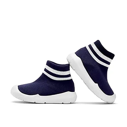 Engtoy Baby Shoes & Socks - Non-Slip Nafas oladigan, Yumshoq rezina taglikli terliklar - O'g'il va qiz bolalar uchun krossovkalar - 5
