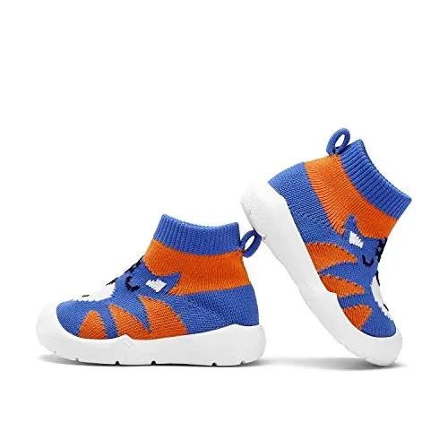 Engtoy Baby Shoes & Socks - Non-Slip Breathable Slippers with Soft Rubber Sole - Baby Boys & Girls Slip On Sneakers - 6