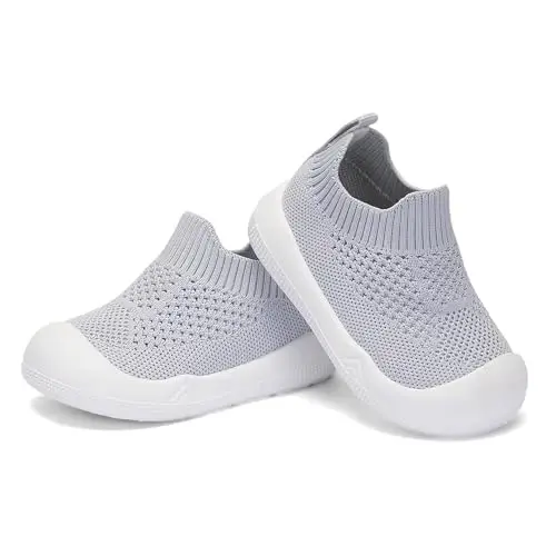 Engtoy Baby Shoes & Socks - Non-Slip Breathable Slippers with Soft Rubber Sole - Baby Boys & Girls Slip On Sneakers - 5