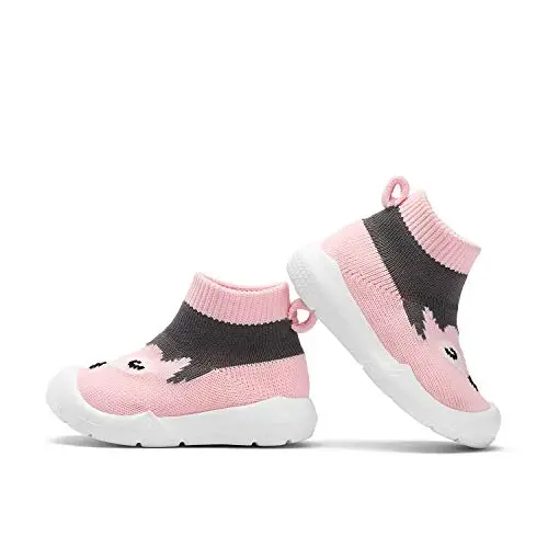 Engtoy Baby Shoes & Socks - Non-Slip Breathable Slippers with Soft Rubber Sole - Baby Boys & Girls Slip On Sneakers - 6