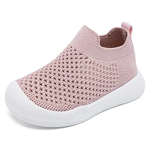 Engtoy Baby Shoes & Socks - Non-Slip Breathable Slippers with Soft Rubber Sole - Baby Boys & Girls Slip On Sneakers 