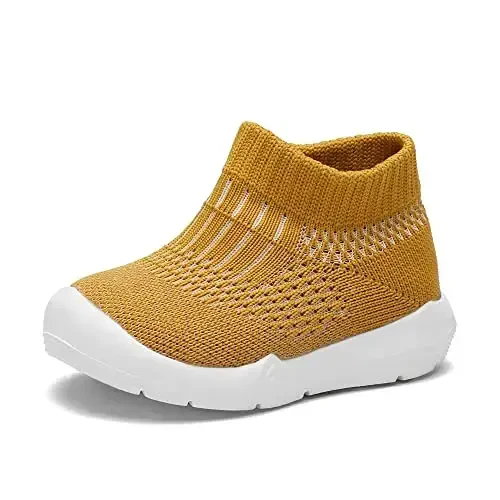Engtoy Baby Shoes & Socks - Non-Slip Breathable Slippers with Soft Rubber Sole - Baby Boys & Girls Slip On Sneakers - 5