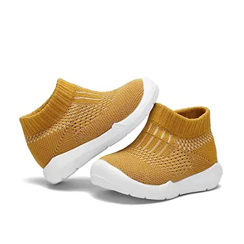 Engtoy Baby Shoes & Socks - Non-Slip Breathable Slippers with Soft Rubber Sole - Baby Boys & Girls Slip On Sneakers - 3