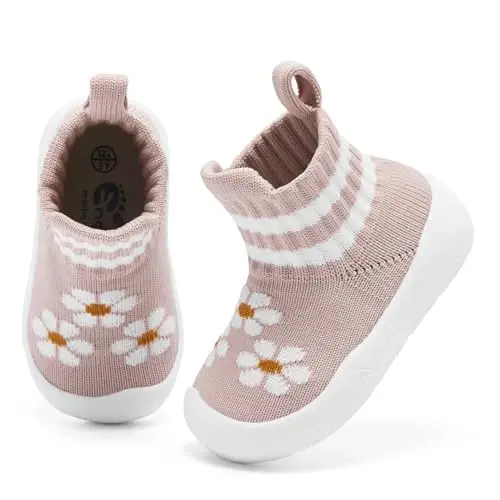 Engtoy Baby Shoes & Socks - Non-Slip Breathable Slippers with Soft Rubber Sole - Baby Boys & Girls Slip On Sneakers - ENGTOY