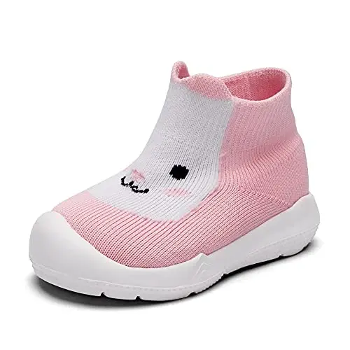 Engtoy Baby Shoes & Socks - Non-Slip Breathable Slippers with Soft Rubber Sole - Baby Boys & Girls Slip On Sneakers - 5