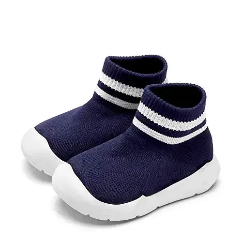 Engtoy Baby Shoes & Socks - Non-Slip Breathable Slippers with Soft Rubber Sole - Baby Boys & Girls Slip On Sneakers - 1