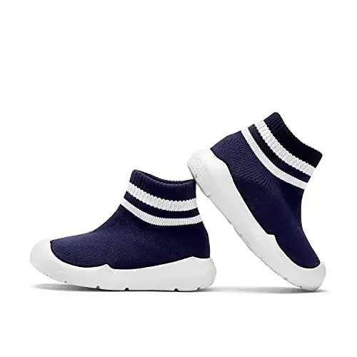 Engtoy Baby Shoes & Socks - Non-Slip Breathable Slippers with Soft Rubber Sole - Baby Boys & Girls Slip On Sneakers - 5