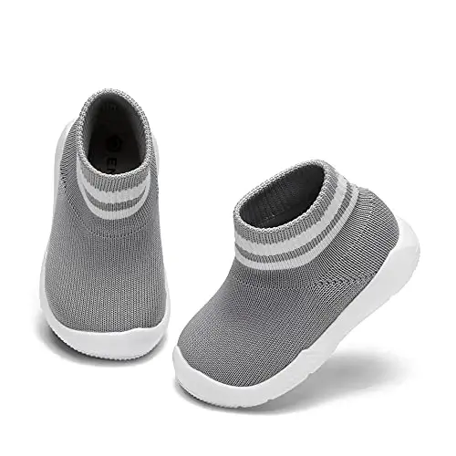 Engtoy Baby Shoes & Socks - Non-Slip Breathable Slippers with Soft Rubber Sole - Baby Boys & Girls Slip On Sneakers - 1