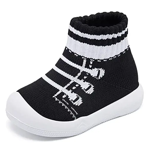 Engtoy Baby Shoes & Socks - Non-Slip Breathable Slippers with Soft Rubber Sole - Baby Boys & Girls Slip On Sneakers - 1