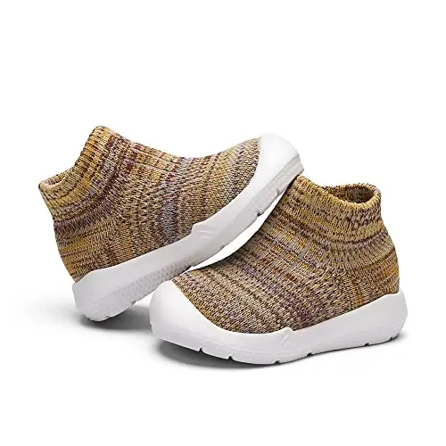 Engtoy Baby Shoes & Socks - Non-Slip Breathable Slippers with Soft Rubber Sole - Baby Boys & Girls Slip On Sneakers - 3