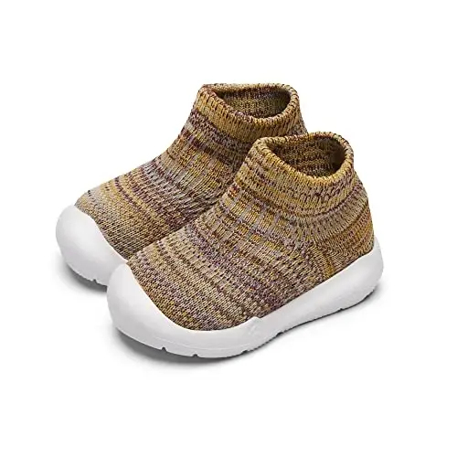 Engtoy Baby Shoes & Socks - Non-Slip Breathable Slippers with Soft Rubber Sole - Baby Boys & Girls Slip On Sneakers - 1