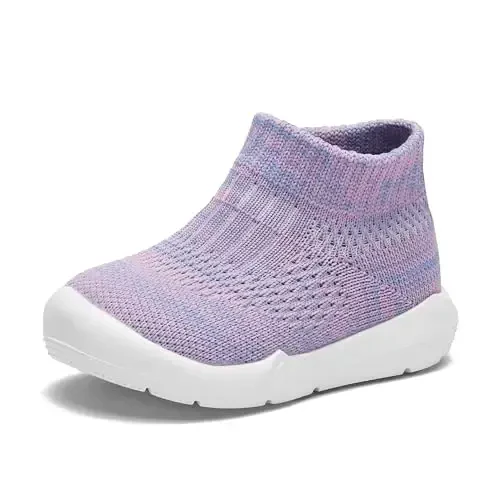 Engtoy Baby Shoes & Socks - Non-Slip Breathable Slippers with Soft Rubber Sole - Baby Boys & Girls Slip On Sneakers 