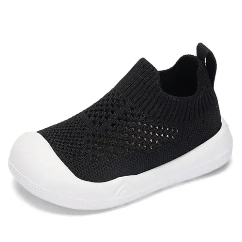 Engtoy Baby Shoes & Socks - Non-Slip Breathable Slippers with Soft Rubber Sole - Baby Boys & Girls Slip On Sneakers - 1