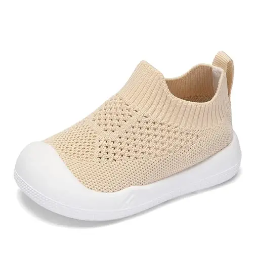 Engtoy Baby Shoes & Socks - Non-Slip Breathable Slippers with Soft Rubber Sole - Baby Boys & Girls Slip On Sneakers - 1