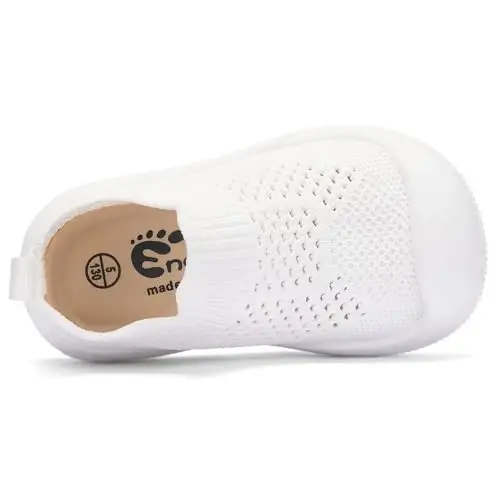 Engtoy Baby Shoes & Socks - Non-Slip Breathable Slippers with Soft Rubber Sole - Baby Boys & Girls Slip On Sneakers - 7