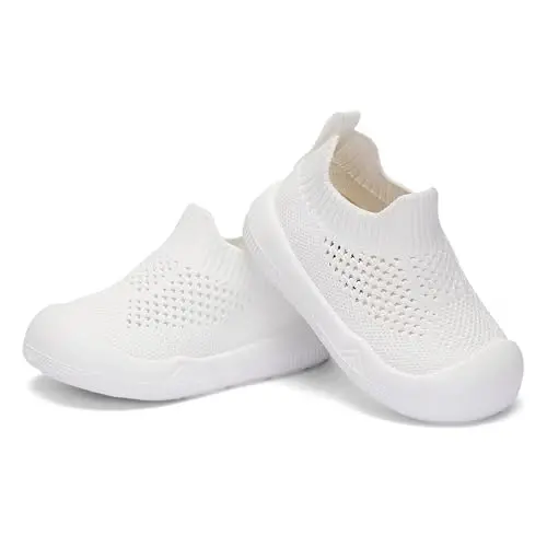 Engtoy Baby Shoes & Socks - Non-Slip Breathable Slippers with Soft Rubber Sole - Baby Boys & Girls Slip On Sneakers - 5