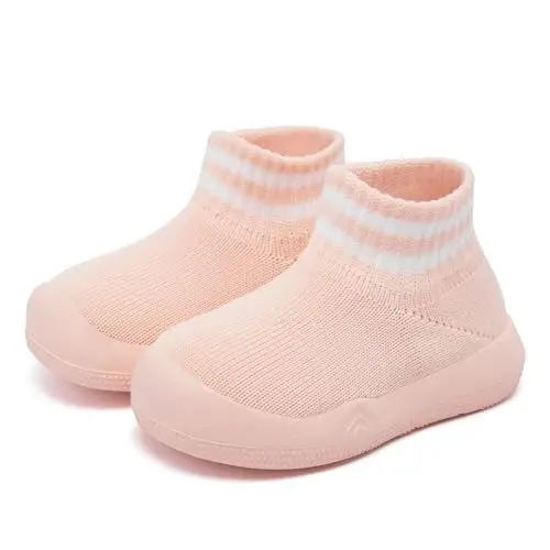 Engtoy Baby Shoes & Socks - Non-Slip Breathable Slippers with Soft Rubber Sole - Baby Boys & Girls Slip On Sneakers - 3