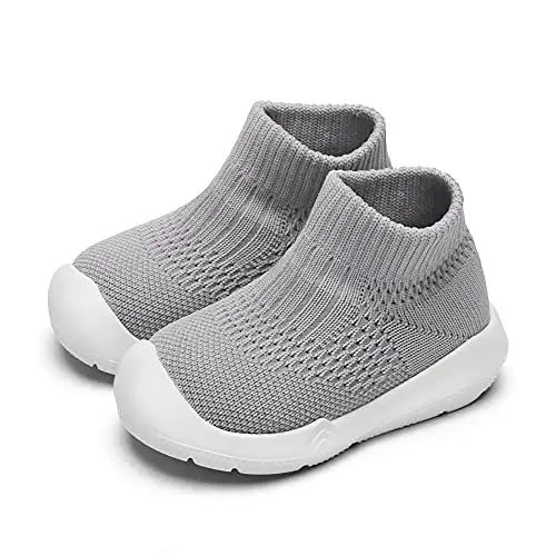 Engtoy Baby Shoes & Socks - Non-Slip Breathable Slippers with Soft Rubber Sole - Baby Boys & Girls Slip On Sneakers - 1