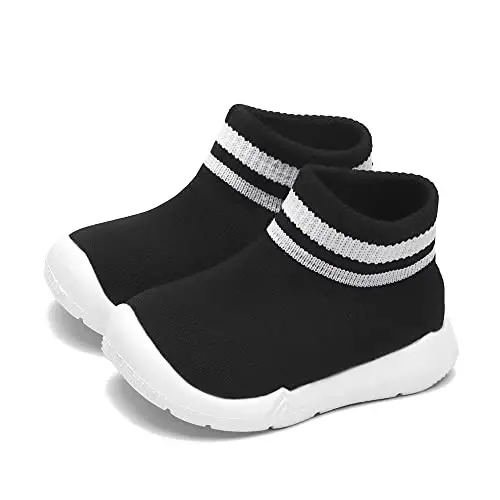 Engtoy Baby Shoes & Socks - Non-Slip Breathable Slippers with Soft Rubber Sole - Baby Boys & Girls Slip On Sneakers - 3