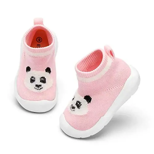 Engtoy Baby Shoes & Socks - Non-Slip Breathable Slippers with Soft Rubber Sole - Baby Boys & Girls Slip On Sneakers - 1