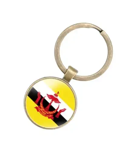 EnigmaGlow World Most Countries Flag Keyring Key Chain Zinc Alloy Keychains Daily Keychain Home Car Keys for Men Women 