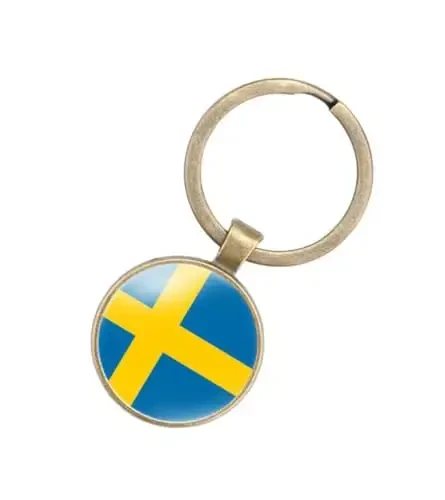 EnigmaGlow World Most Countries Flag Keyring Key Chain Zinc Alloy Keychains Daily Keychain Home Car Keys for Men Women 
